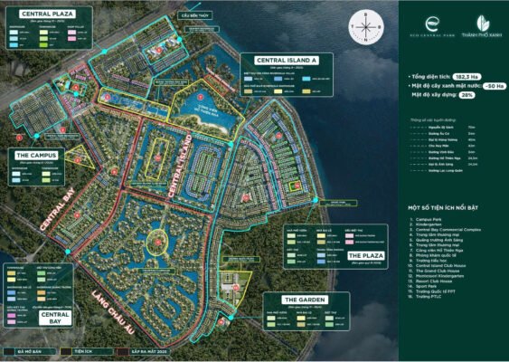 mặt bằng thiết kế dự án ecopark vinh